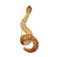 Snake Vintage Brooch Gold