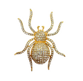 Spider Vintage Brooch Gold
