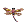 Dragonfly Vintage Brooch Rose