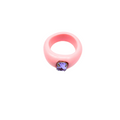 Vintage Acrylic Ring  Blush