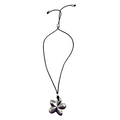 Leather and Silver Adjustable Necklace