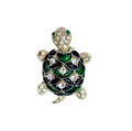 Vintage Mini Turtle Brooch