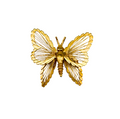 Vintage Gold Butterfly Brooch