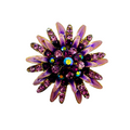 Vintage Purple Flower Brooch