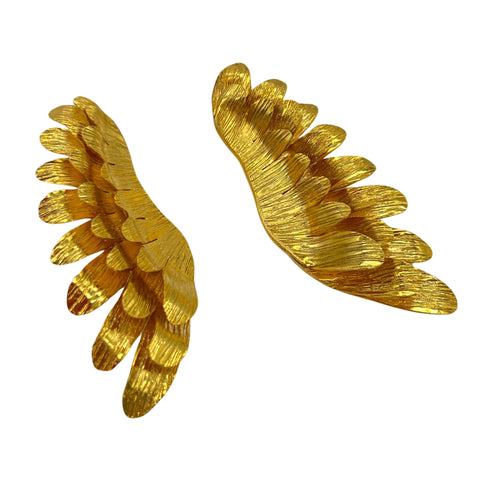 Gold Wings Earrings and Ring