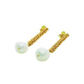Romance Long Studs with Pearls