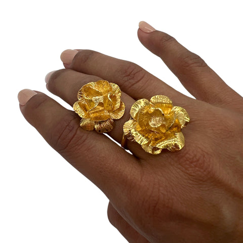 Small Flower Gold Ring