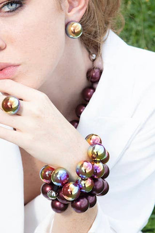 Iride Resin Balls Bracelet