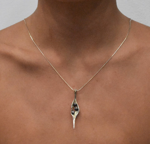 Silver Necklace with Pendant