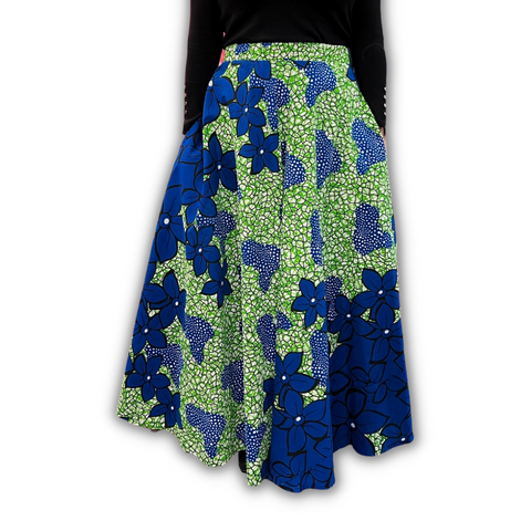 Chroma Collection Maxi Skirt - Give me Blues