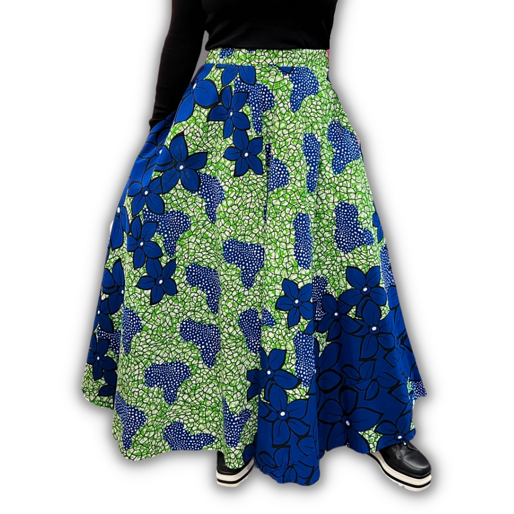Chroma Collection Maxi Skirt - Give me Blues