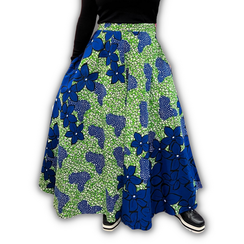 Chroma Collection Maxi Skirt - Give me Blues