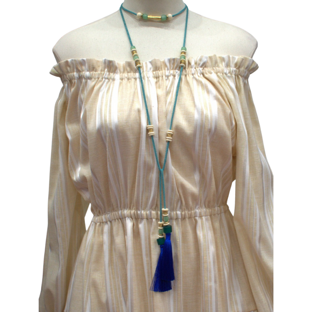 Ocean Blue Long Lariat