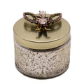 Silver Sparkly Butterfly Candle