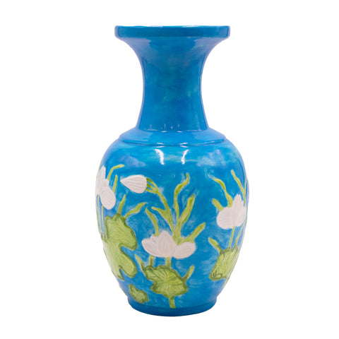 Bud Vase with Water Lilies