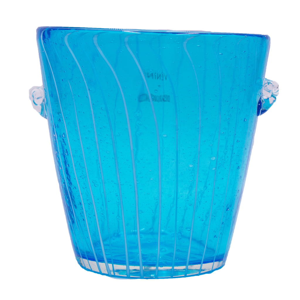 Italian Blue Ice Bucket/Vase