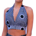 The Chroma Collection Halter Top - Black and White