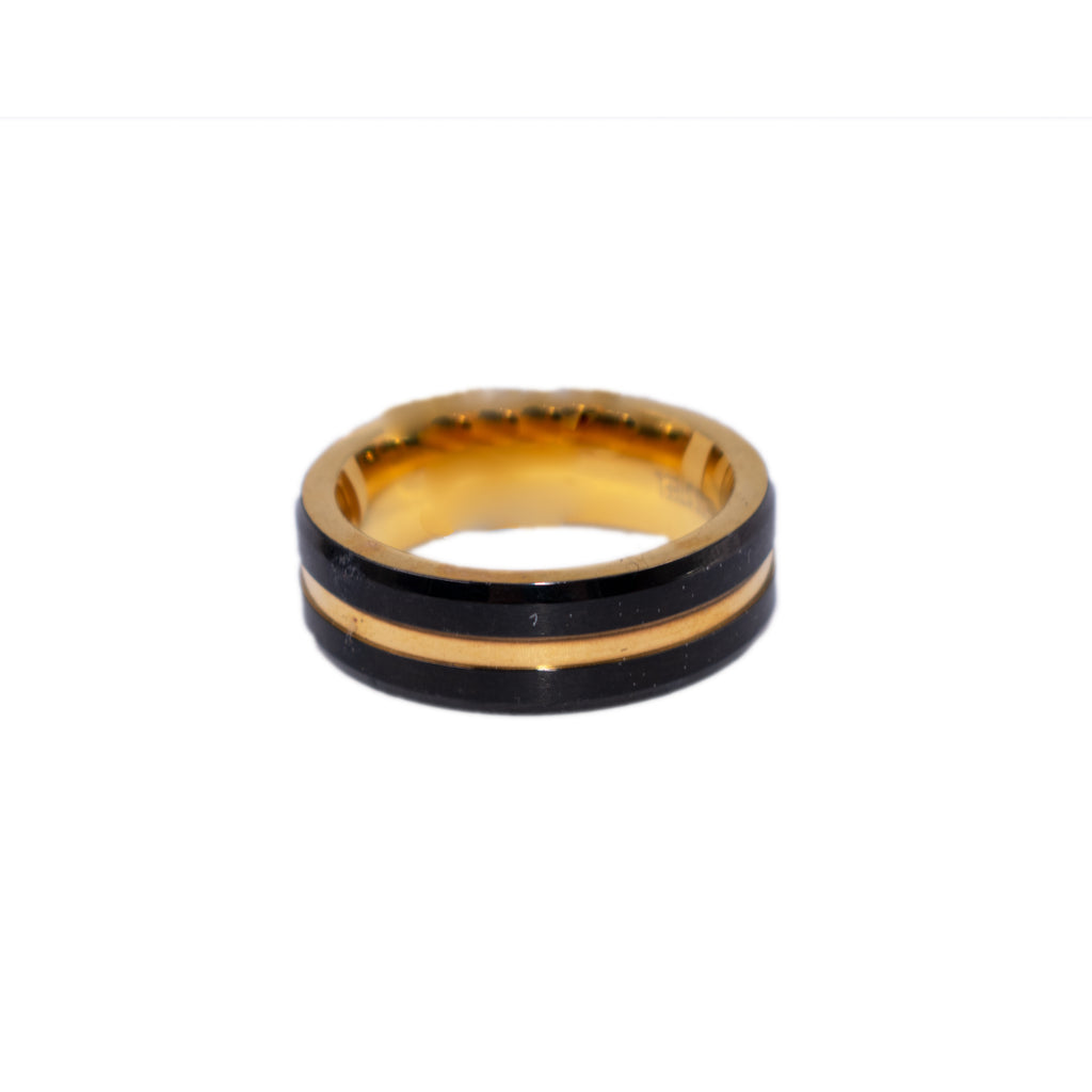 Gold and Black SS Ring