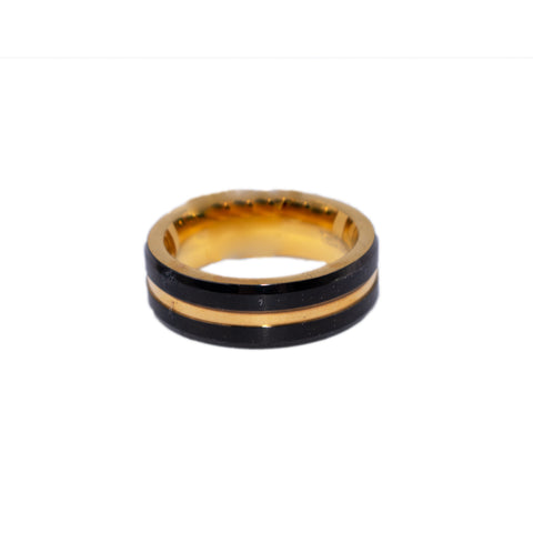 Gold and Black SS Ring
