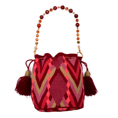 Mini Eris Bucket- Red & Mauve