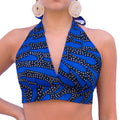 The Chroma Collection Halter Top - Blue and Black