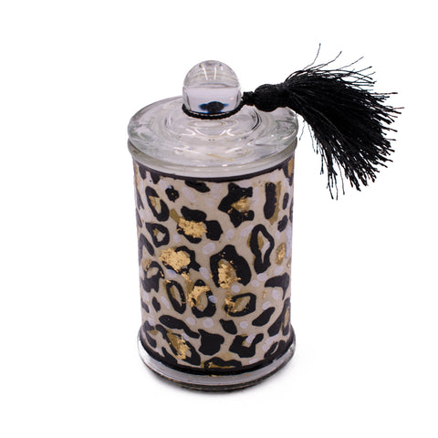 Cheetah Print Small Candle