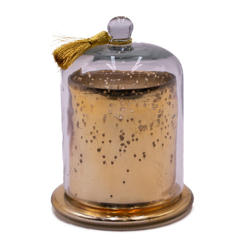 Gold Bell/Dome Candle w/tassel