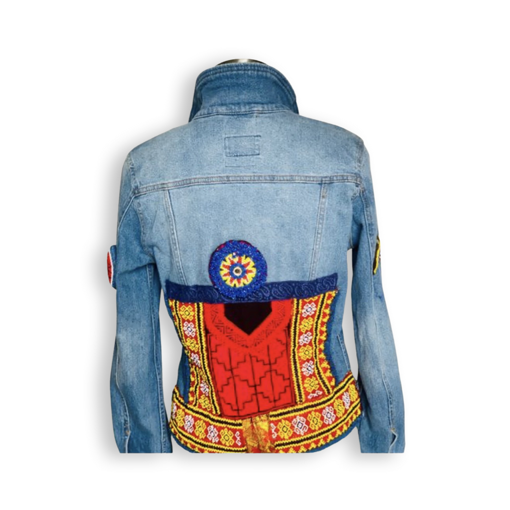 Embellished Denim Jacket- The Eboni