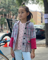 Pinky Plaid Jacket
