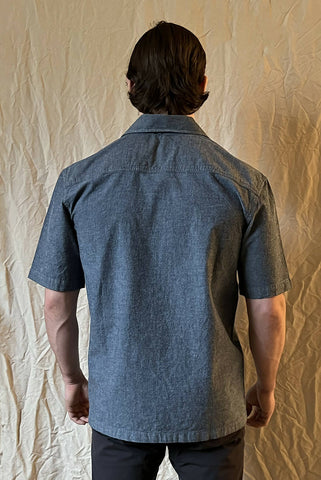 Chambray Short Sleeve Button-Up