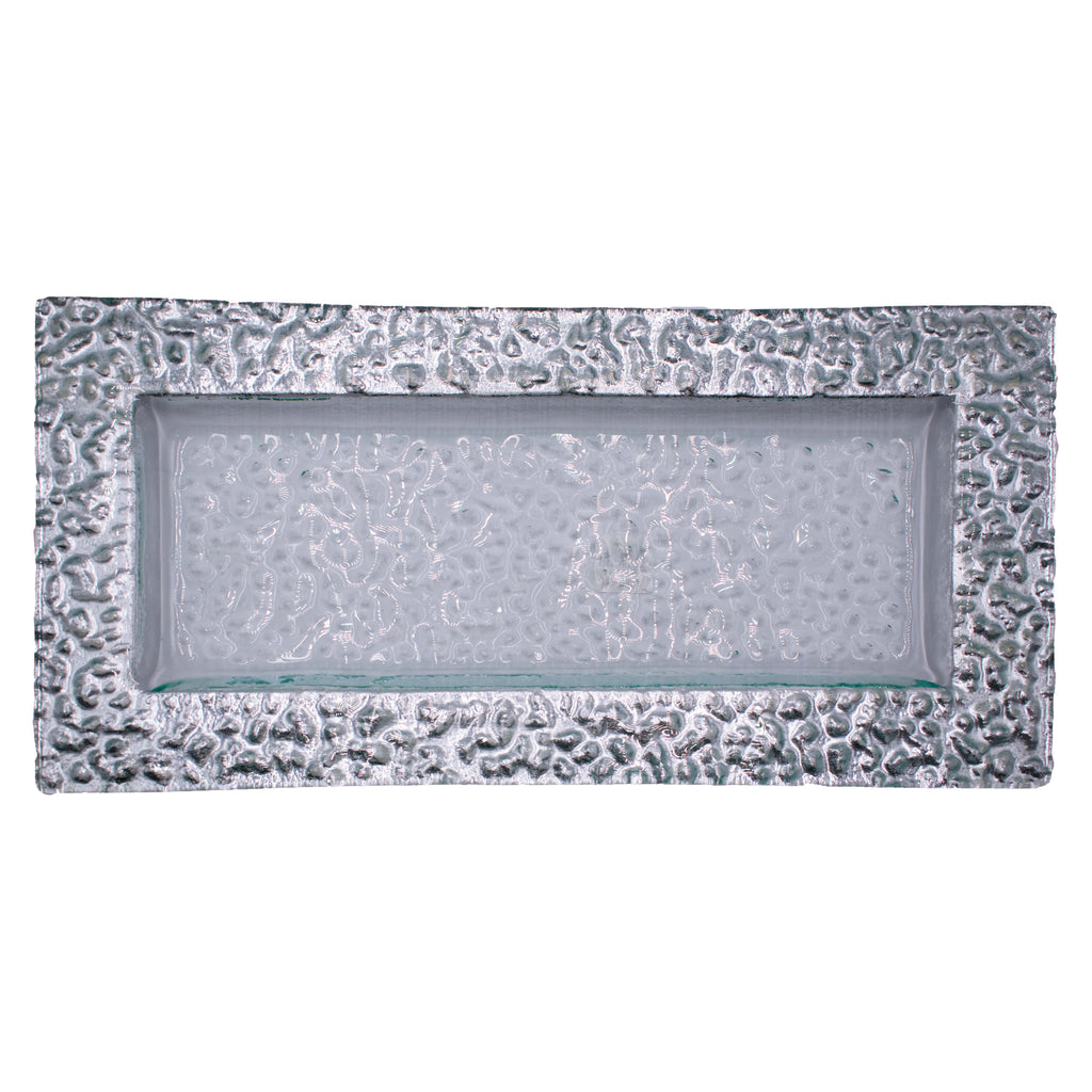 Vintage Medium silver rectangle tray