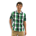 Green/Black Plaid Short Sleeve Shirt
