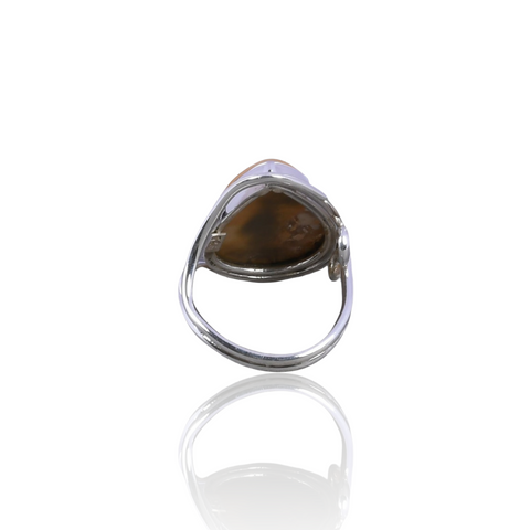 Mookaite Jasber Silver Ring