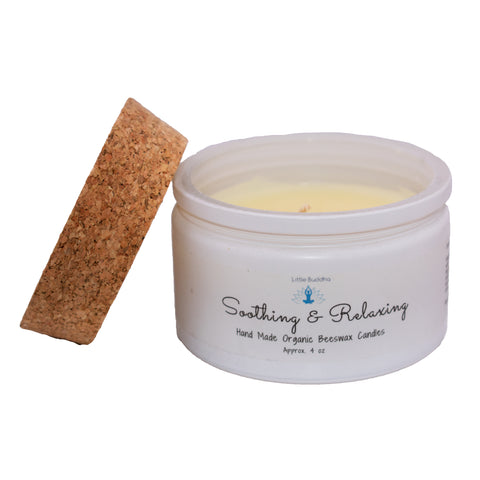 Organic Soothing & Relaxing Beeswax Candle