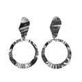 Stainless Steel Circle Drop Earrings