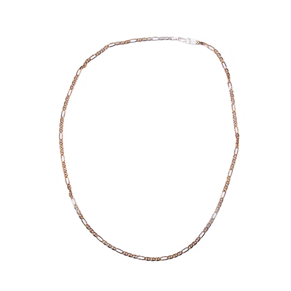 Silver Necklace with Pattern