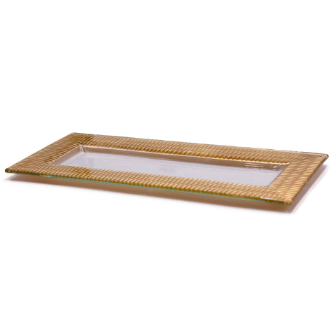 Vintage Slim Gold rectangle tray