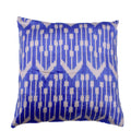 Ikat White Tridents Velvet Pillow