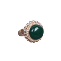 Green Onyx 18K Rose Gold Plated Ring
