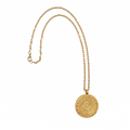 Large Rustic Brass Pendant Necklace