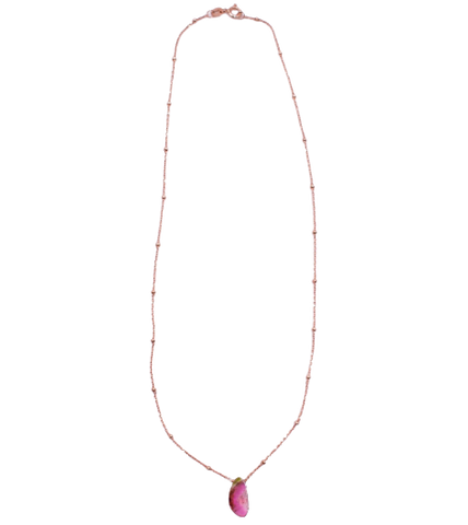 Watermelon Tourmaline Necklace.