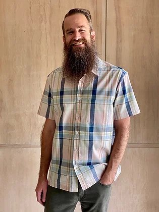Cream Multi Plaid Short Sleeve Shirt