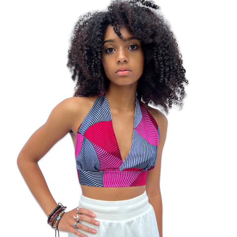 The Chroma Collection Halter Top - Shades of Pink