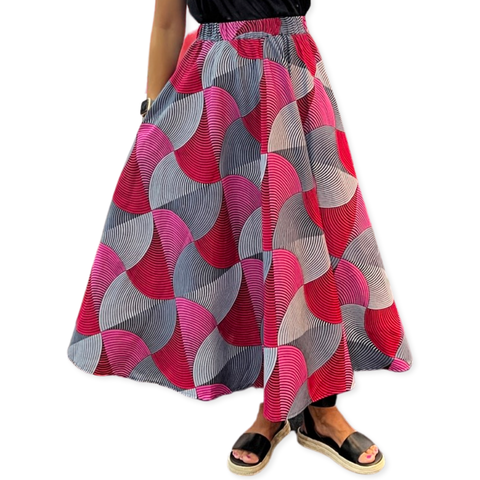 The Chroma Collection Maxi Skirt - Shades of Pink