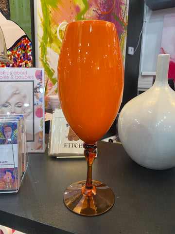 Orange Glass Vessel