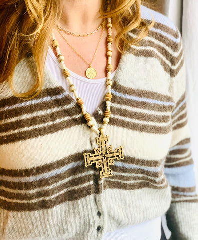 Sainte Chappelle Cross Necklace