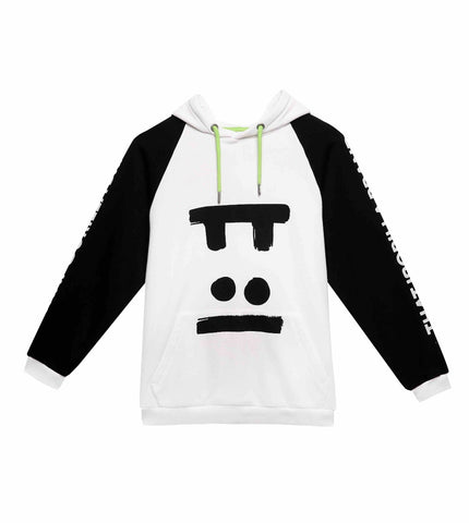 Gorilla Face Hoodie White