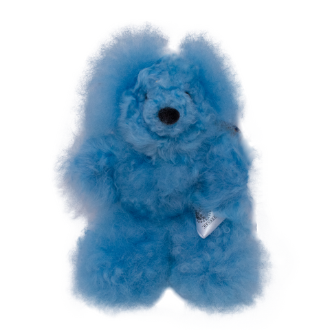 Alpaca Teddy Bear Small Blue