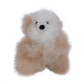 Alpaca Teddy Bear Small Brown & White