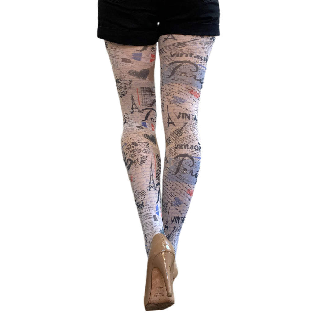 I Love Paris tights for women